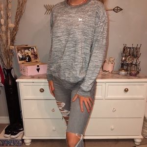 Pink vs crew neck sweatshirt